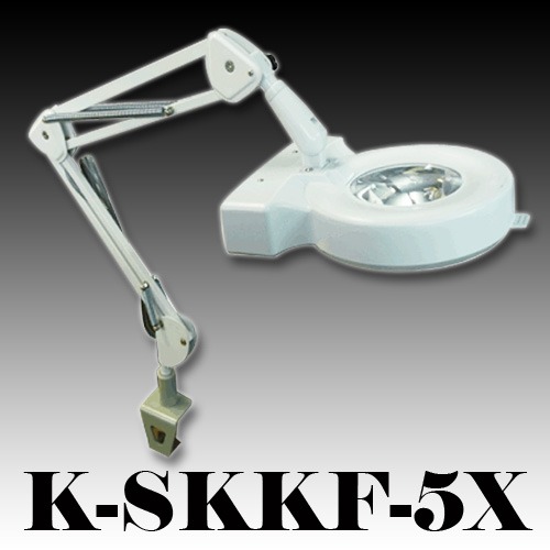 HANDO-한도조명확대경/K-SKKF-5X/클램프형